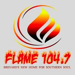 WFLA FLAME 104.7 logo