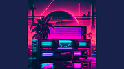 Synthwave DnB&EDM logo