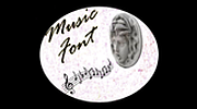 Music font logo