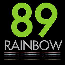 89 FM Rainbow logo