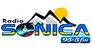 Sonica 95.5 Fm " la Radio a Colores" logo