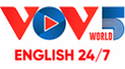 VOV 5 World 24/7 English logo