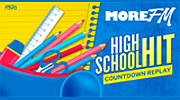 More FM High School Hit Countdown Replay 2023 logo