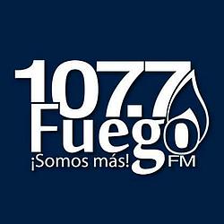 107.7 Fuego logo
