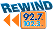 Rewind 92.7 & 102.3 Rewind 92.7 & 102.3 logo